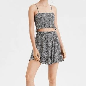 American Eagle Cheetah Print Tank Top & Skirt Set | S/M